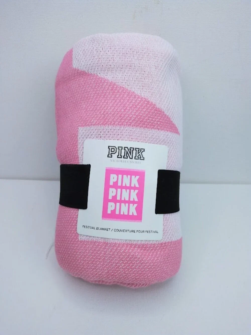 Victoria's Secret PINK Festival Blanket Cotton Fringe Beach Pool 50x60 NWT